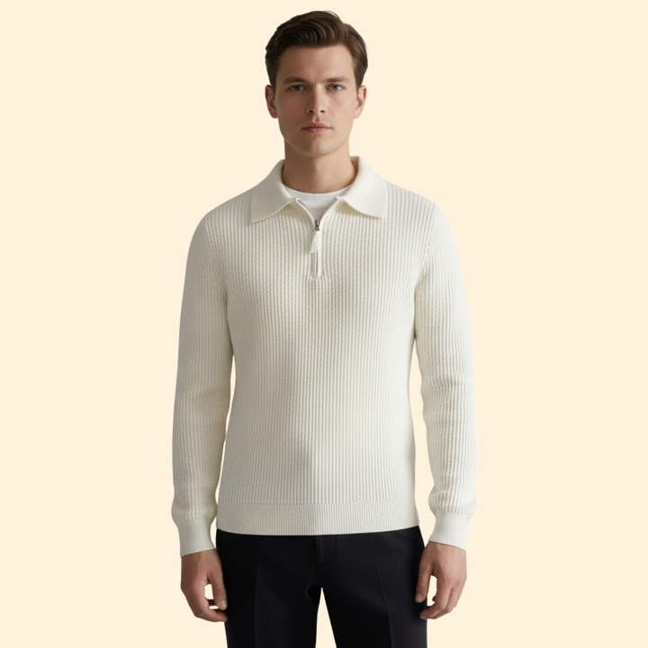 Men's Modern Fit Zipped Jumper