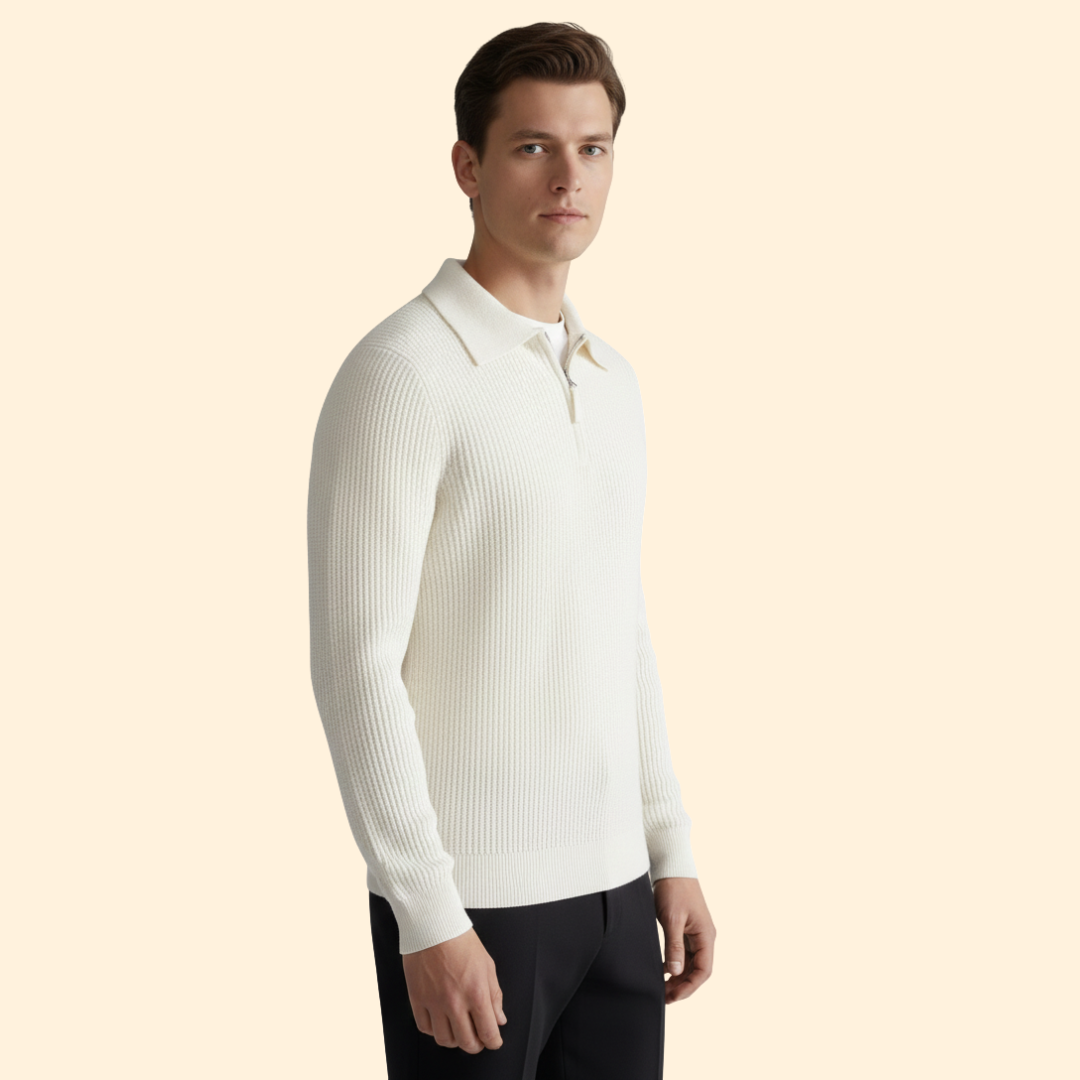 Men's Modern Fit Zipped Jumper