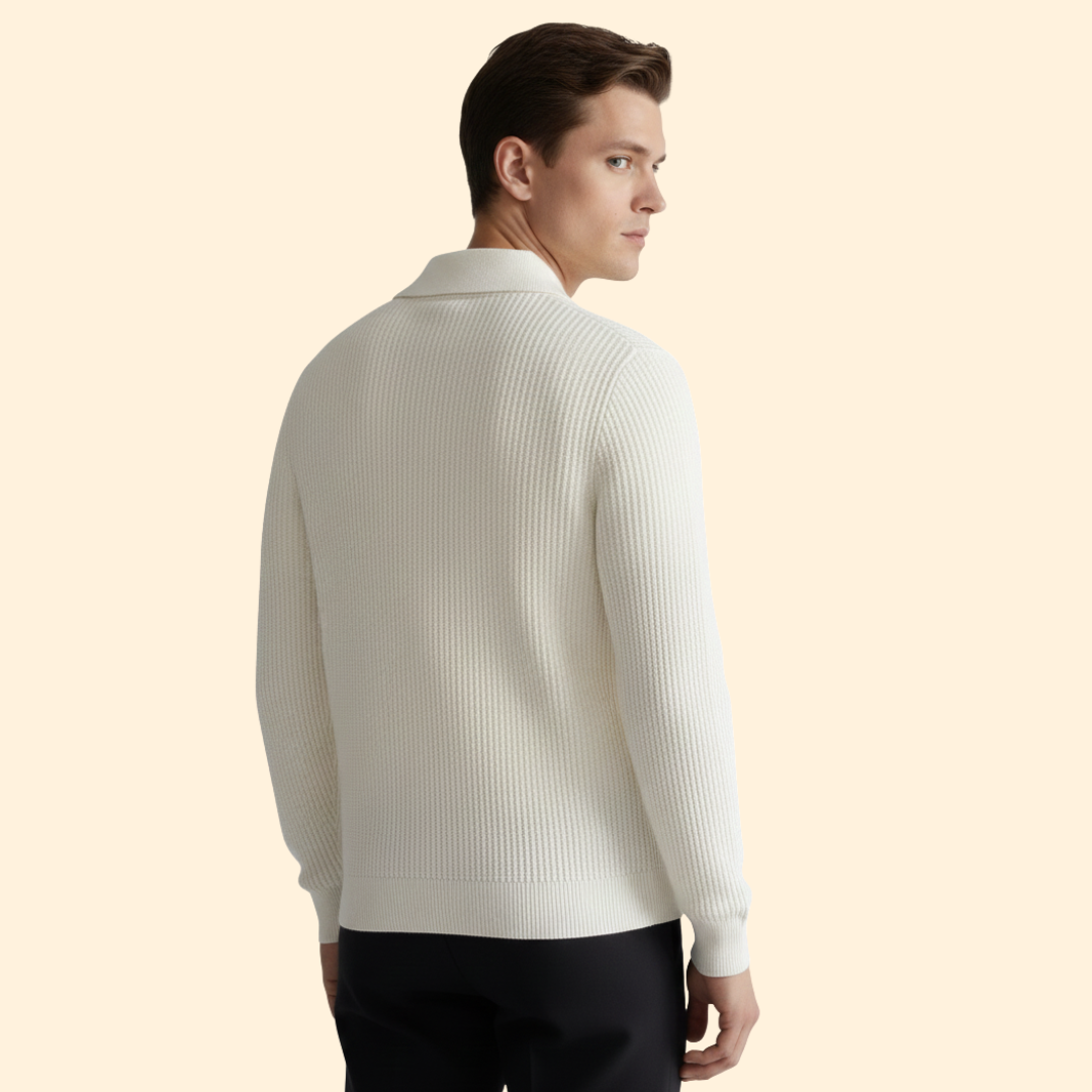 Men's Modern Fit Zipped Jumper