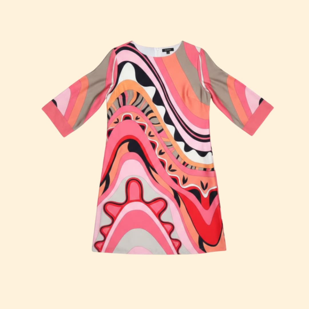Women's Bold Abstract Print Dress