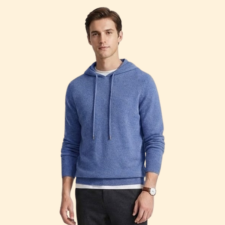 Classic Men Cashmere Hoodie Jumper
