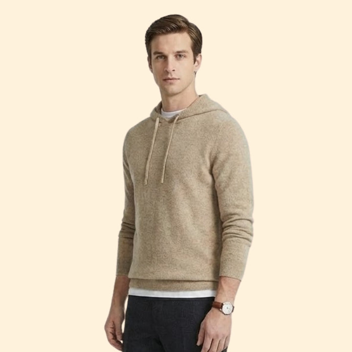 Classic Men Cashmere Hoodie Jumper