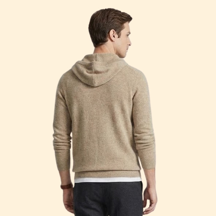 Classic Men Cashmere Hoodie Jumper