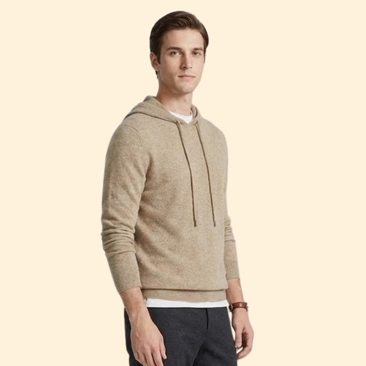 Classic Men Cashmere Hoodie Jumper
