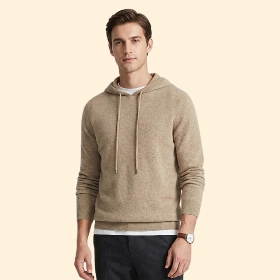 Classic Men Cashmere Hoodie Jumper