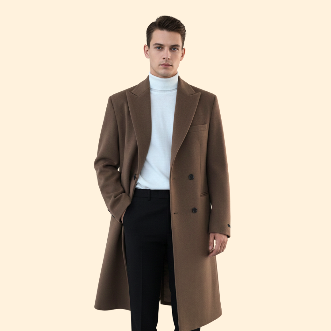 Men’s Tailored Long Overcoat