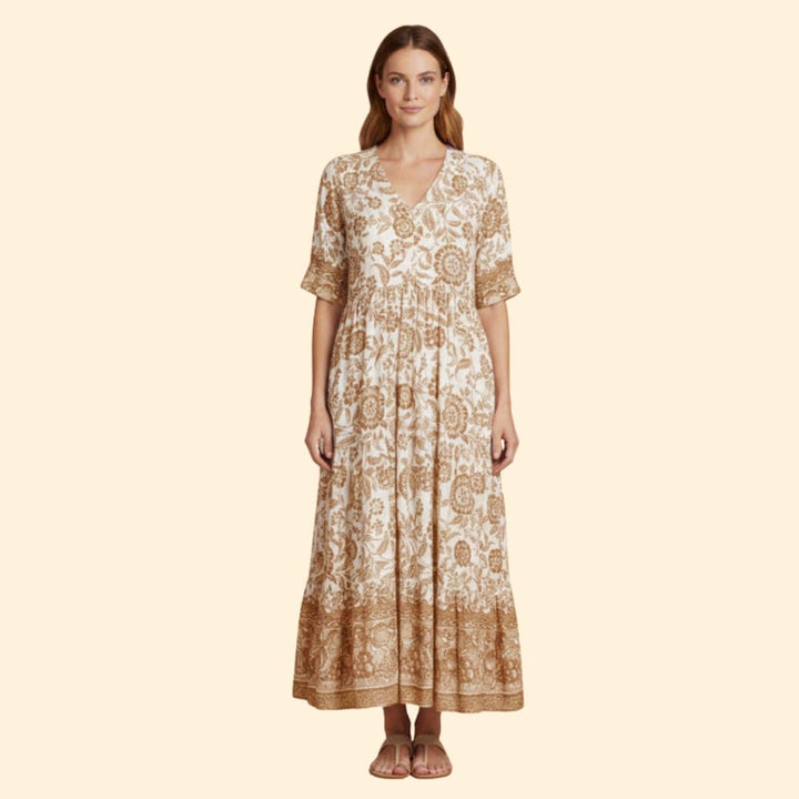 Women's Effortless Floral Boho Dress