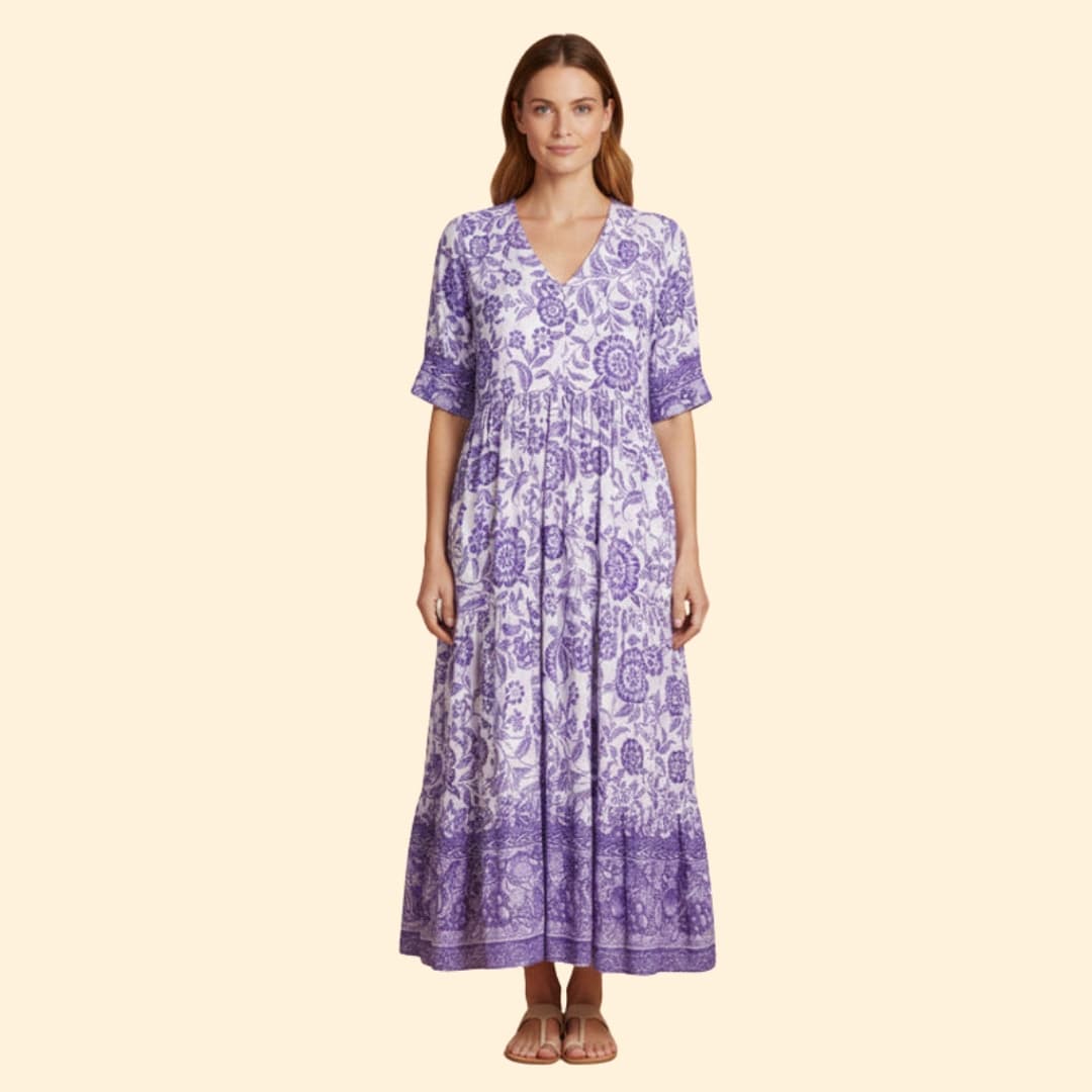 Women's Effortless Floral Boho Dress