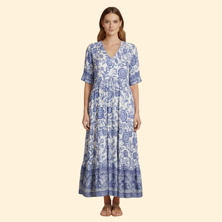 Women's Effortless Floral Boho Dress