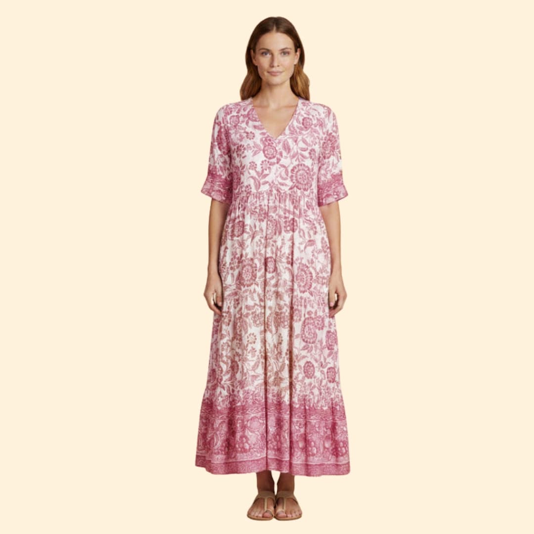 Women's Effortless Floral Boho Dress