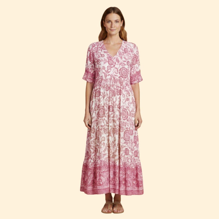 Women's Effortless Floral Boho Dress