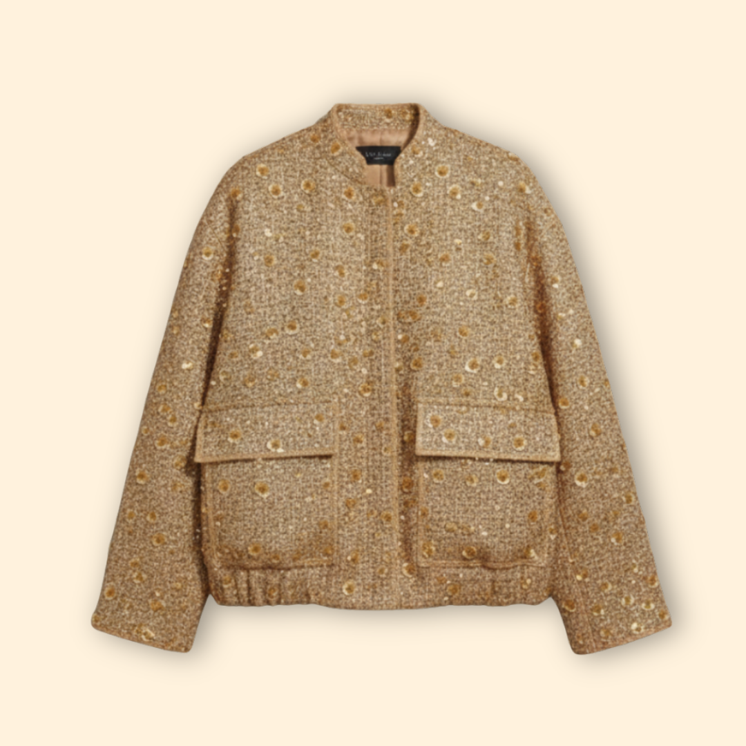 Women’s Textured Bomber Jacket