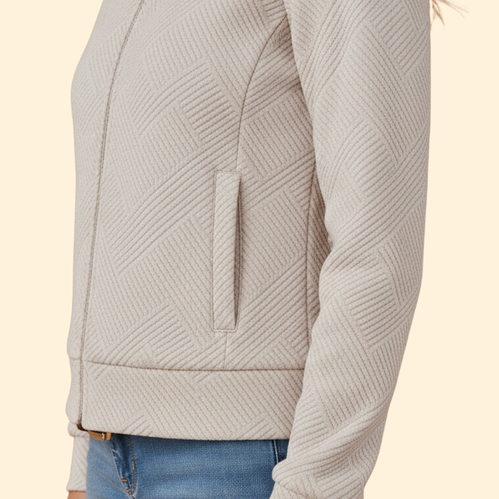 Women’s Elegant Zip Bomber Jacket