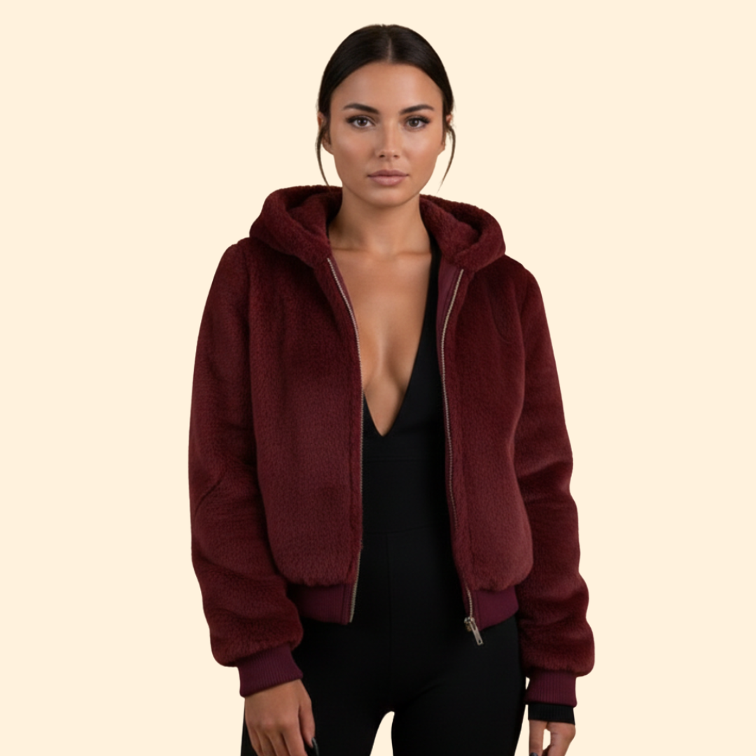 Women’s Faux Fur Bomber Jacket