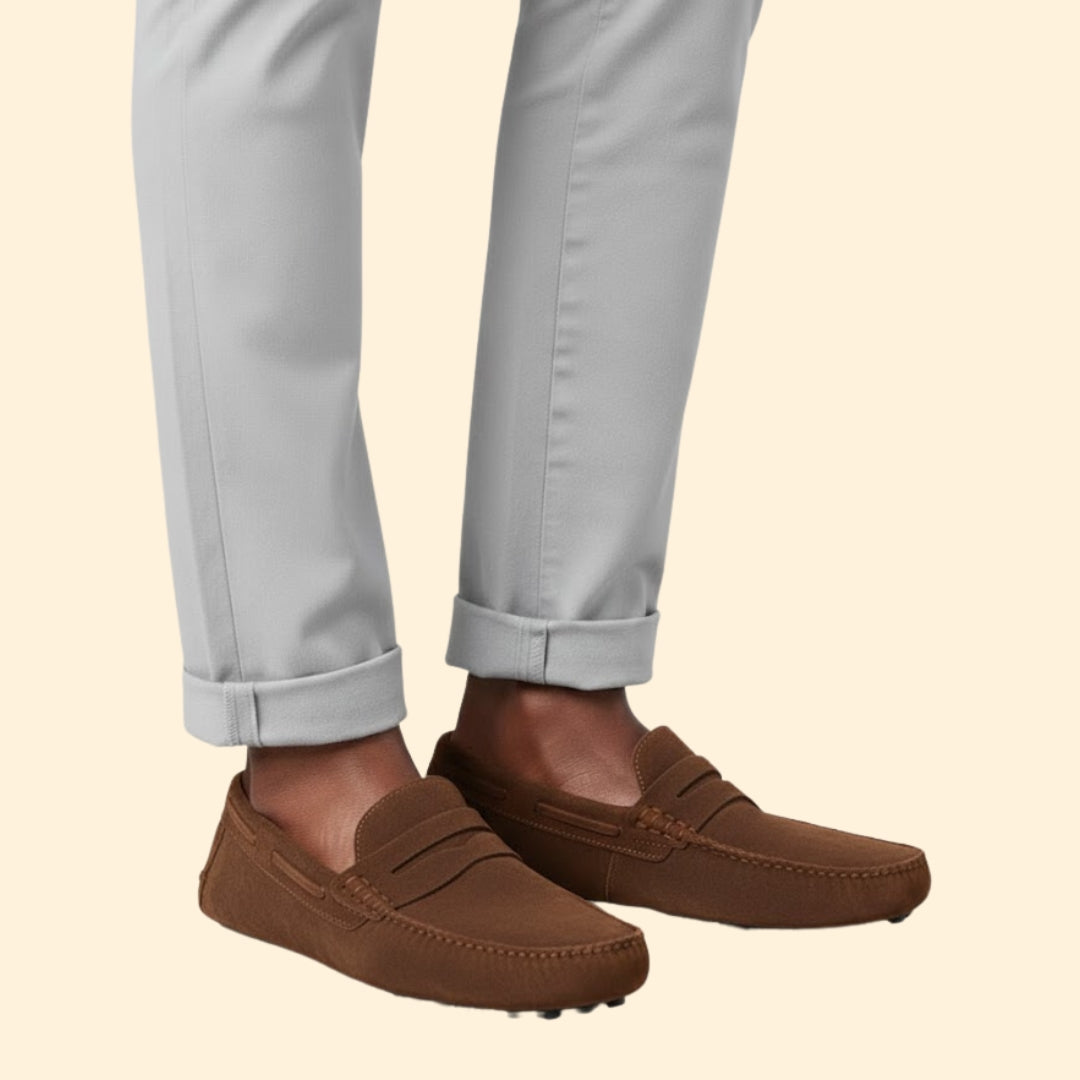 Men’s Boat Loafers Suede Classic
