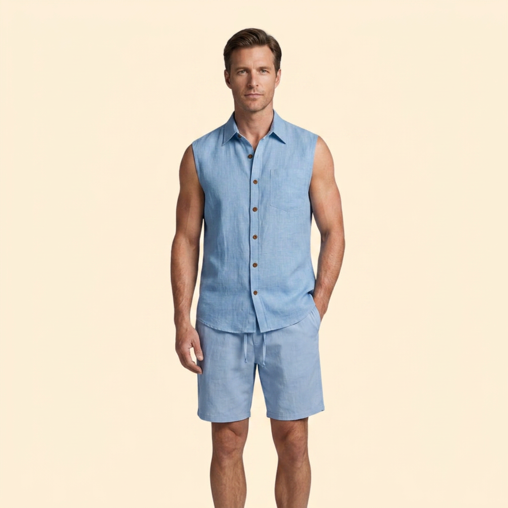 Men’s Casual Sleeveless Outfit