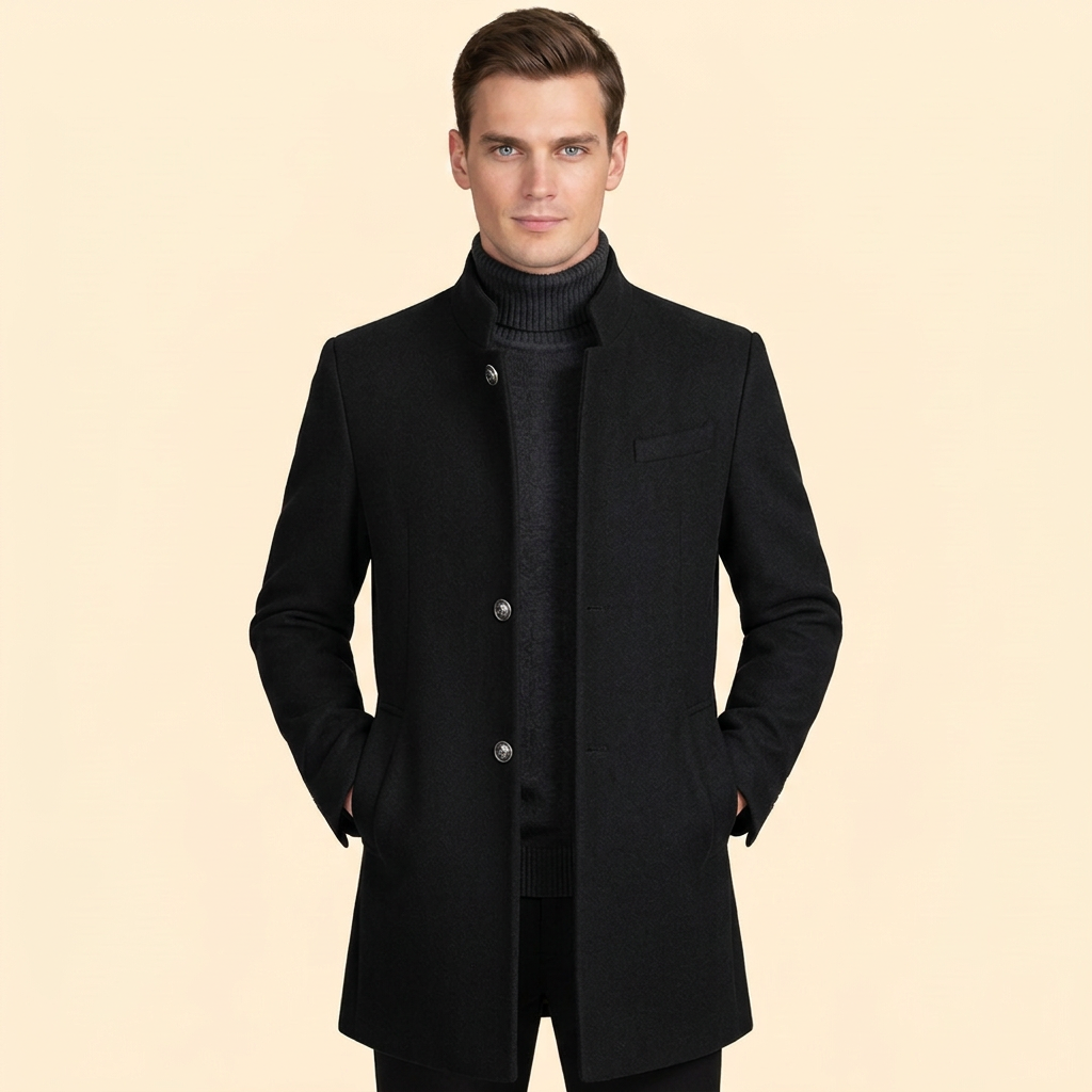 Men’s Coat Stand Collar