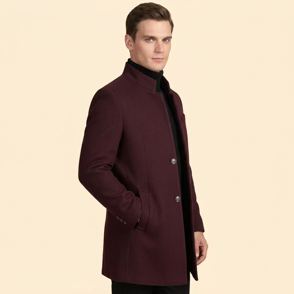 Men’s Coat Stand Collar