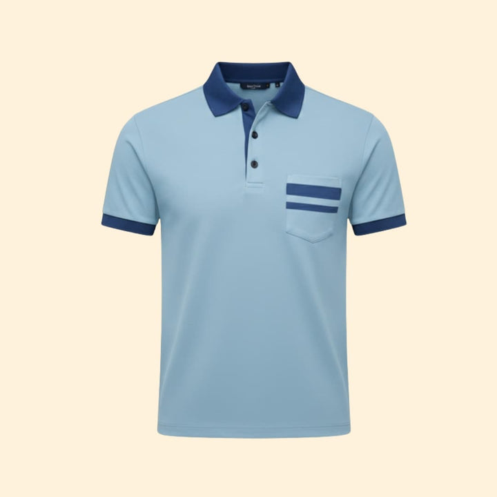 Men's Color-Block Polo Shirt