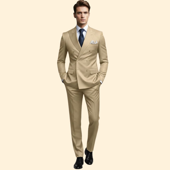 Men’s Double-Breasted Lapel Suit