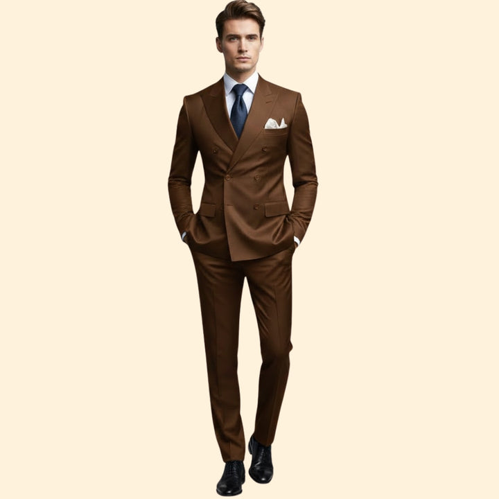 Men’s Double-Breasted Lapel Suit