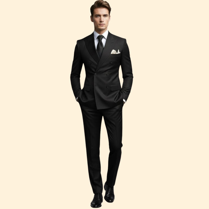 Men’s Double-Breasted Lapel Suit
