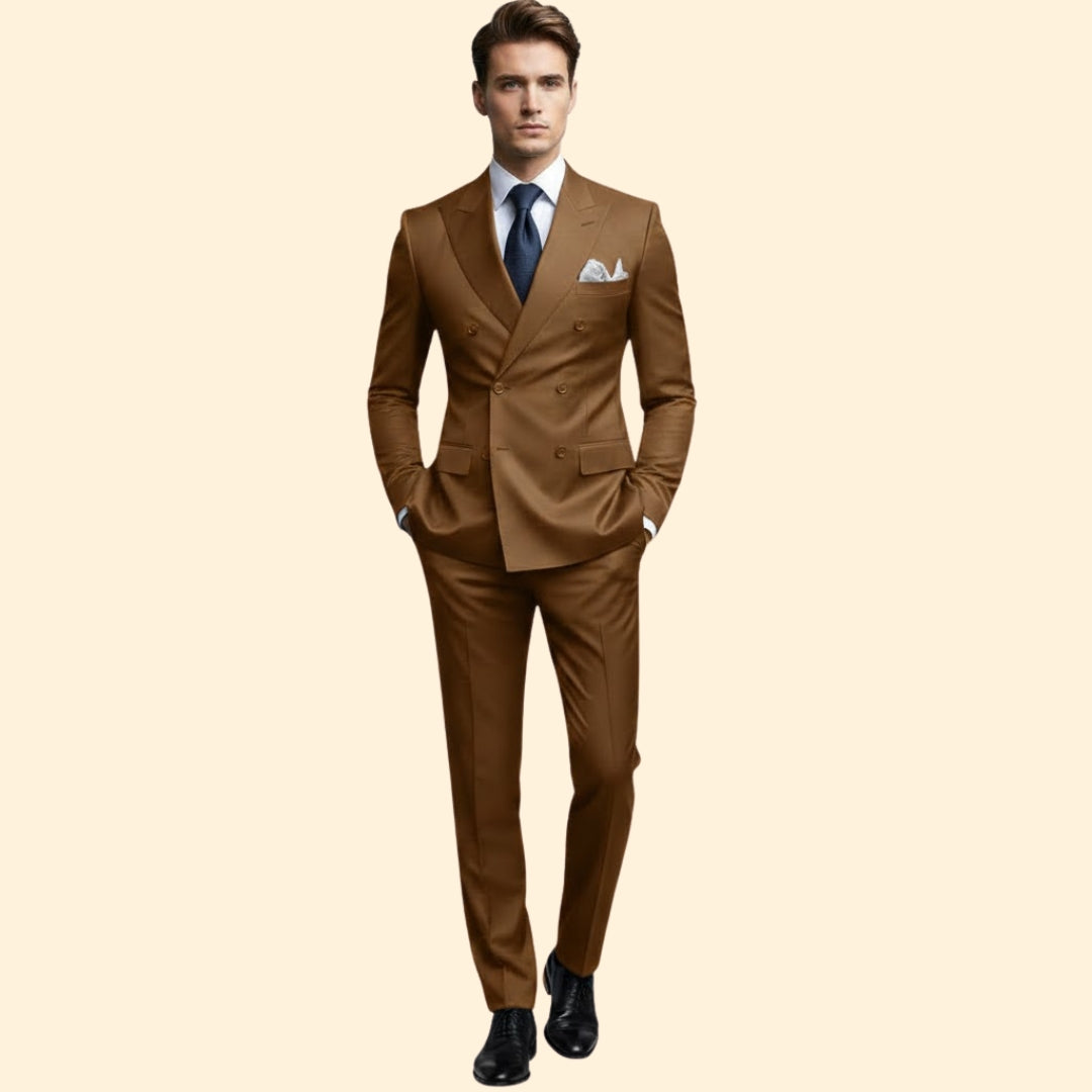Men’s Double-Breasted Lapel Suit