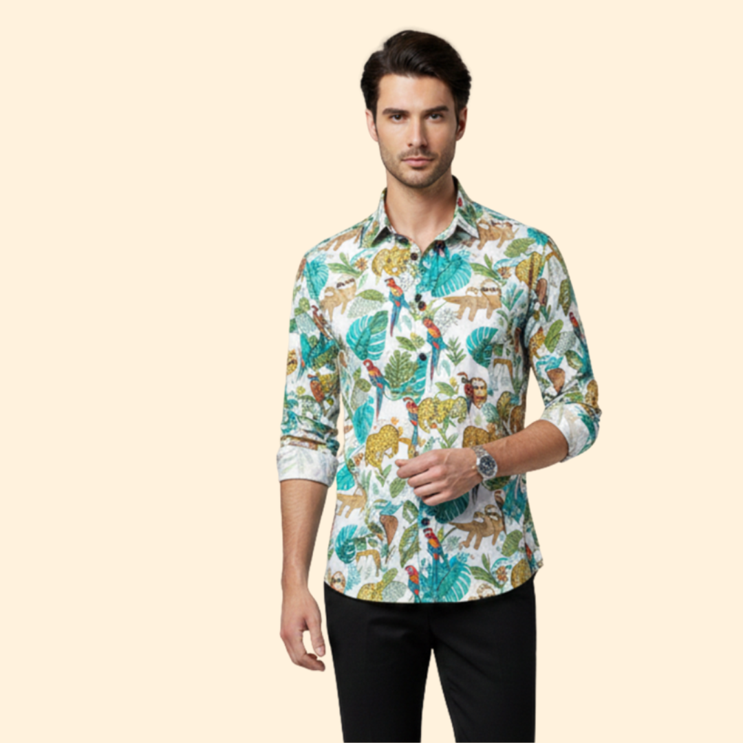 Tommy Men’s Floral Long Sleeve Shirt