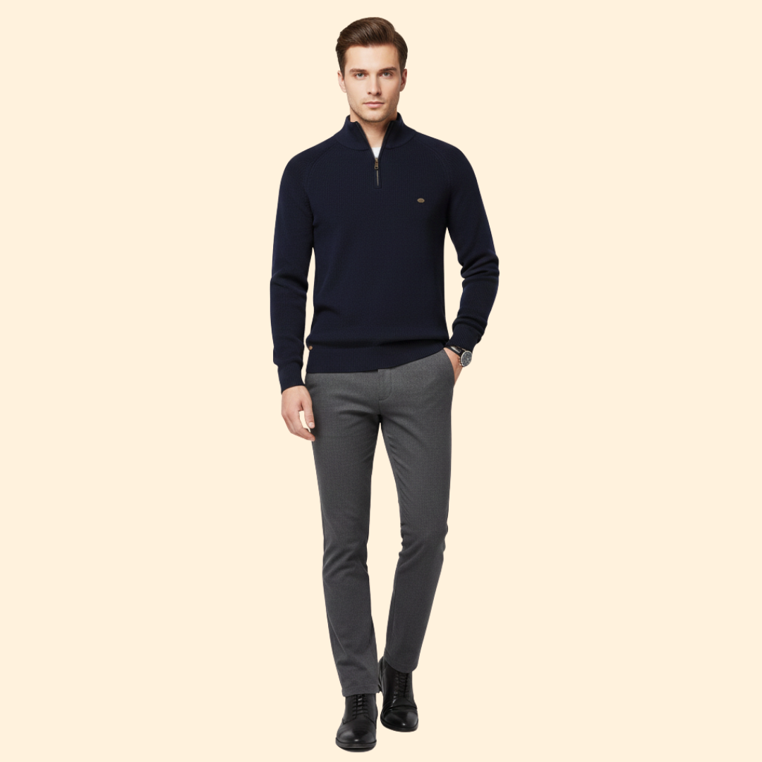 Men’s Half-Zip Knit Jumper