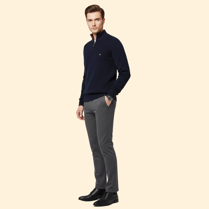 Men’s Half-Zip Knit Jumper