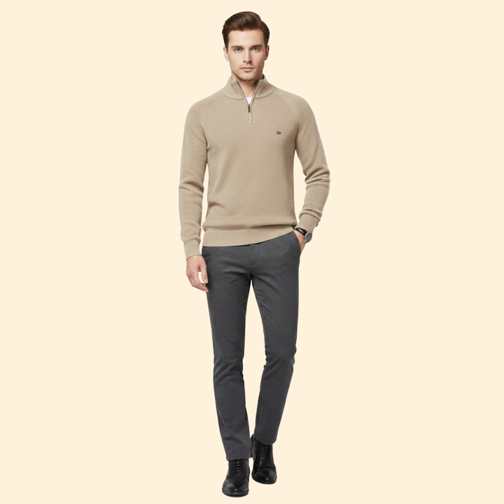 Men’s Half-Zip Knit Jumper