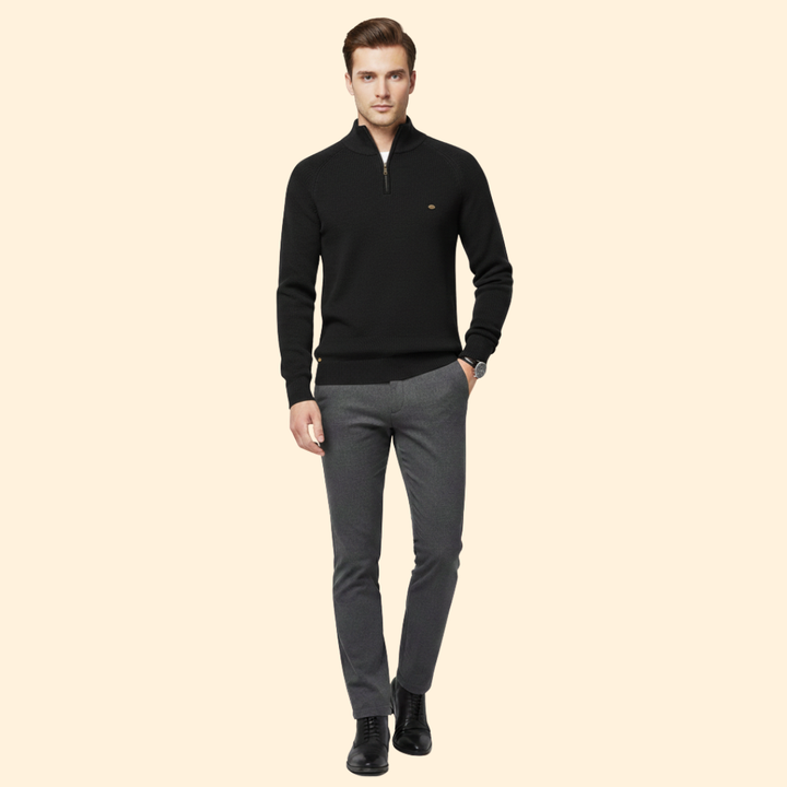 Men’s Half-Zip Knit Jumper