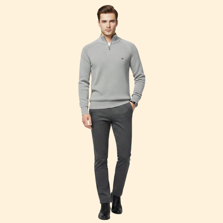 Men’s Half-Zip Knit Jumper