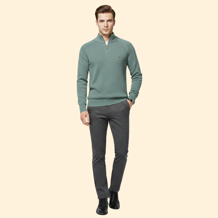 Men’s Half-Zip Knit Jumper