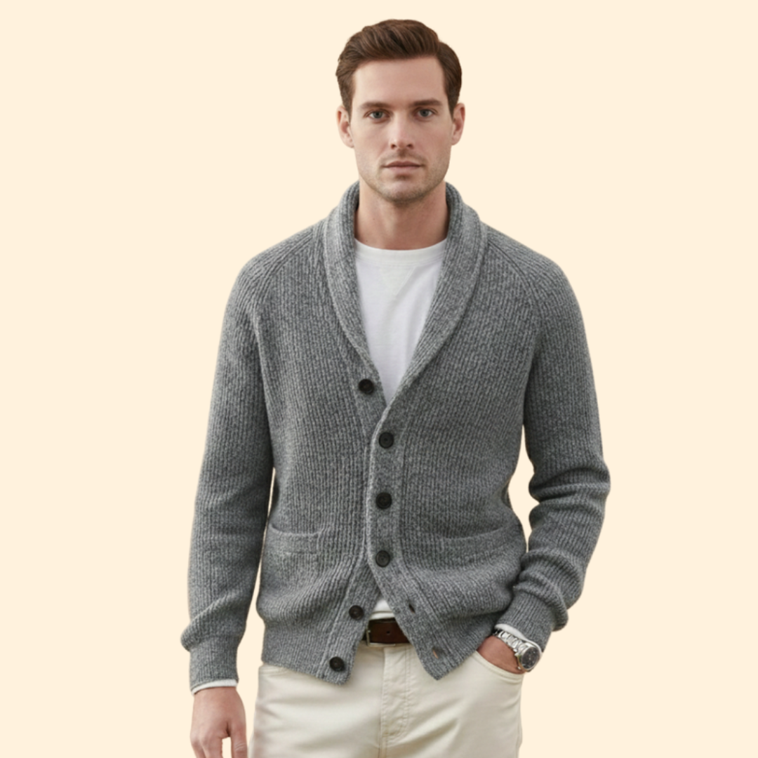 Men’s Cardigan Classic Knit