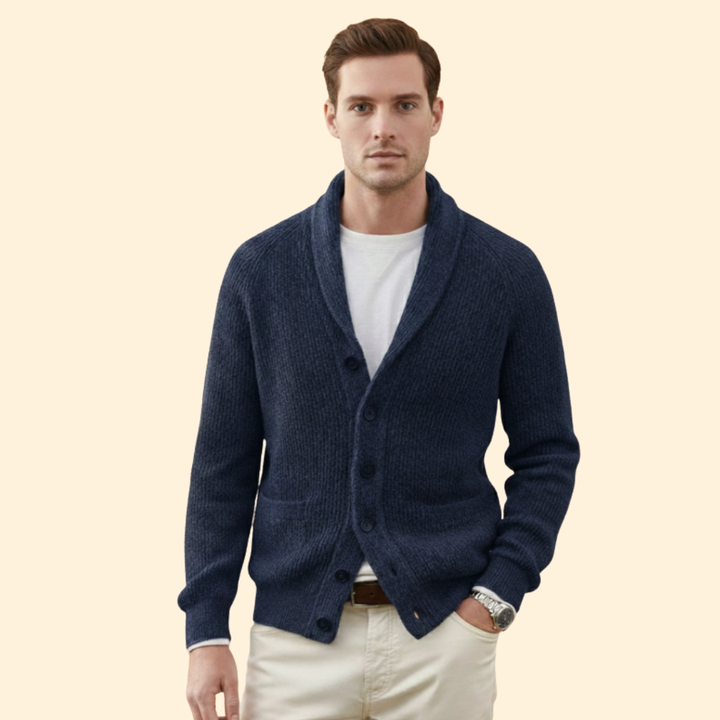 Men’s Cardigan Classic Knit