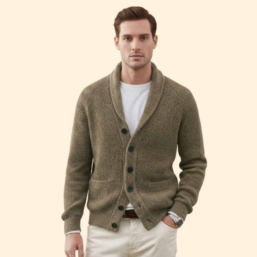 Men’s Cardigan Classic Knit