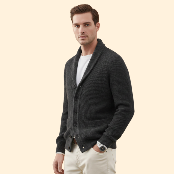 Men’s Cardigan Classic Knit