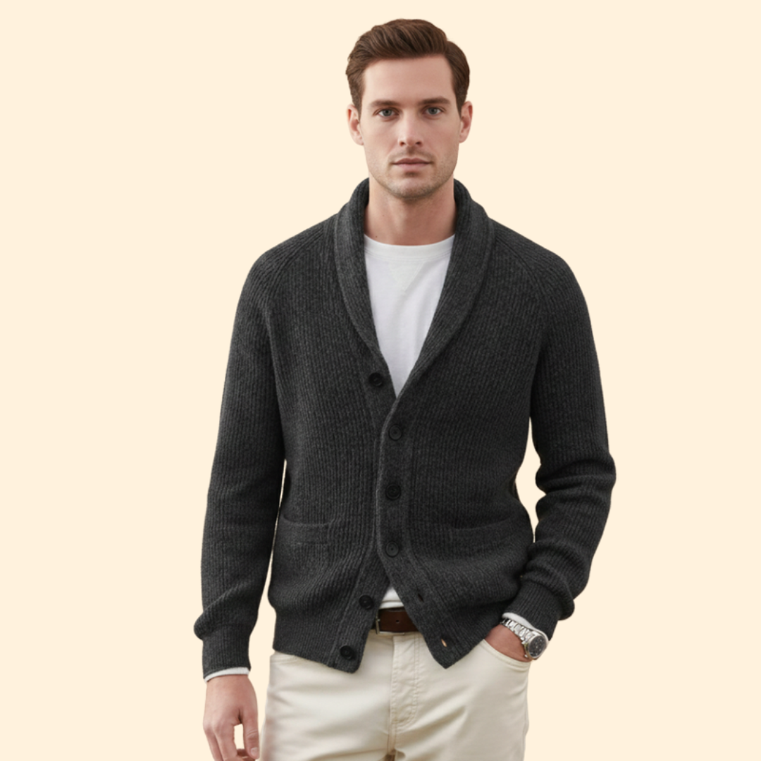 Men’s Cardigan Classic Knit