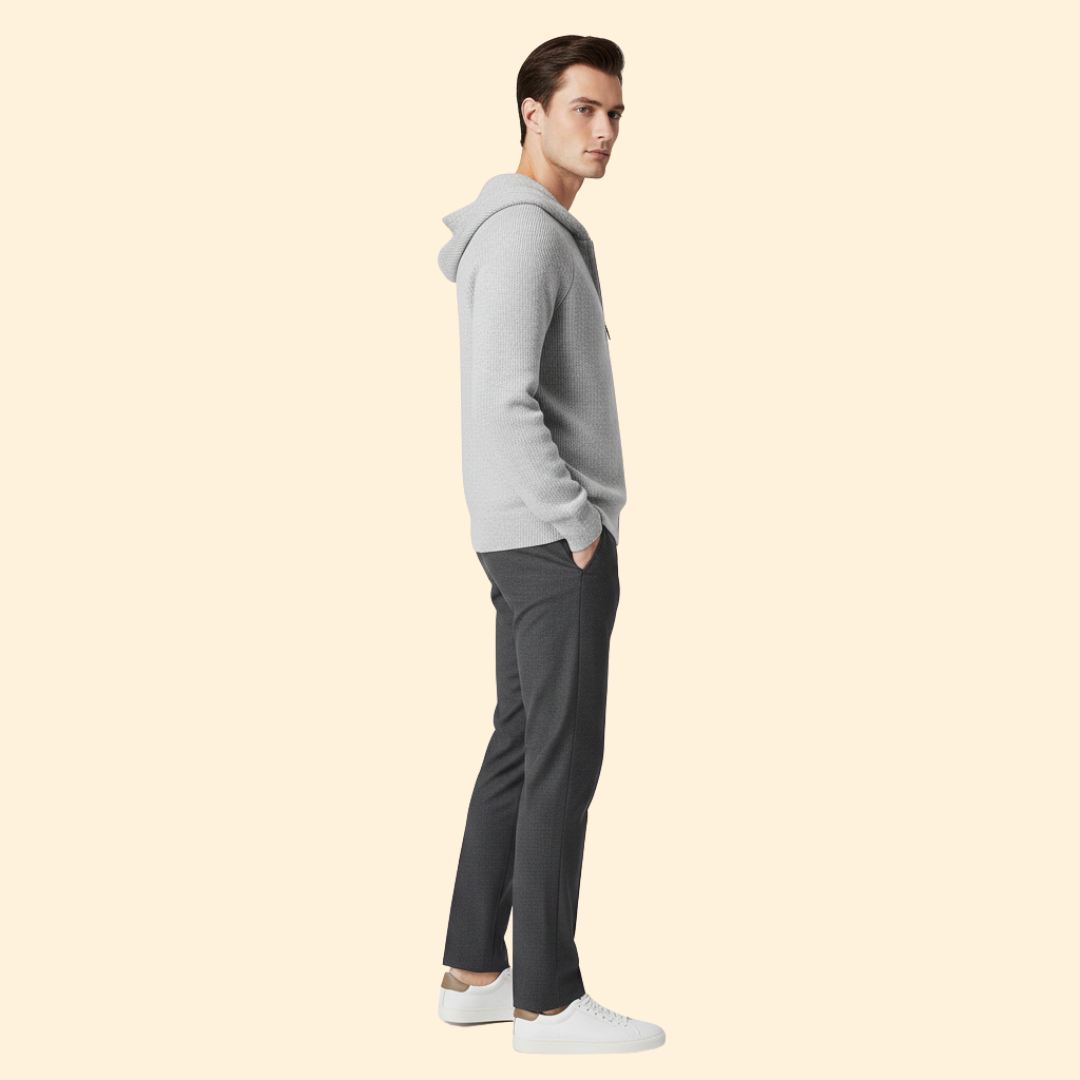 Men's Knit Hooded Jumper