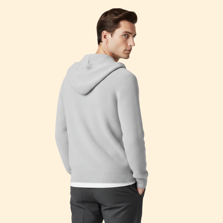 Men's Knit Hooded Jumper