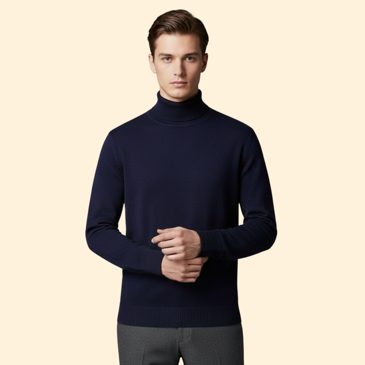Men’s Knit Turtleneck Jumper
