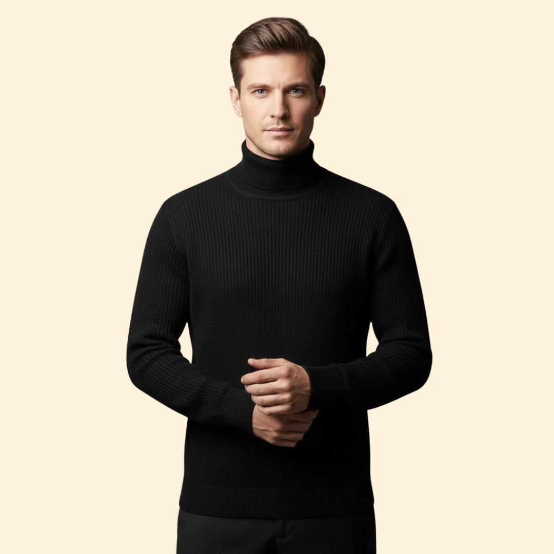 Men’s Knit Turtleneck Jumper