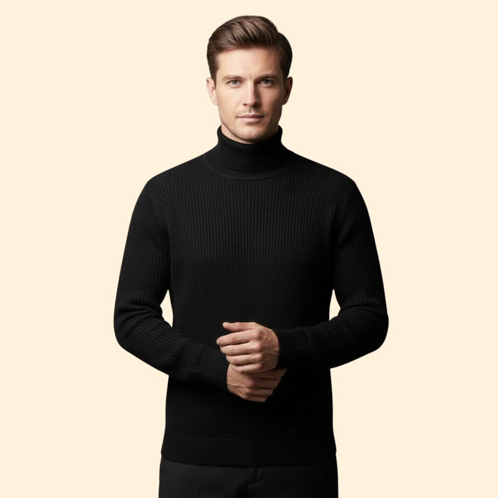 Men’s Knit Turtleneck Jumper