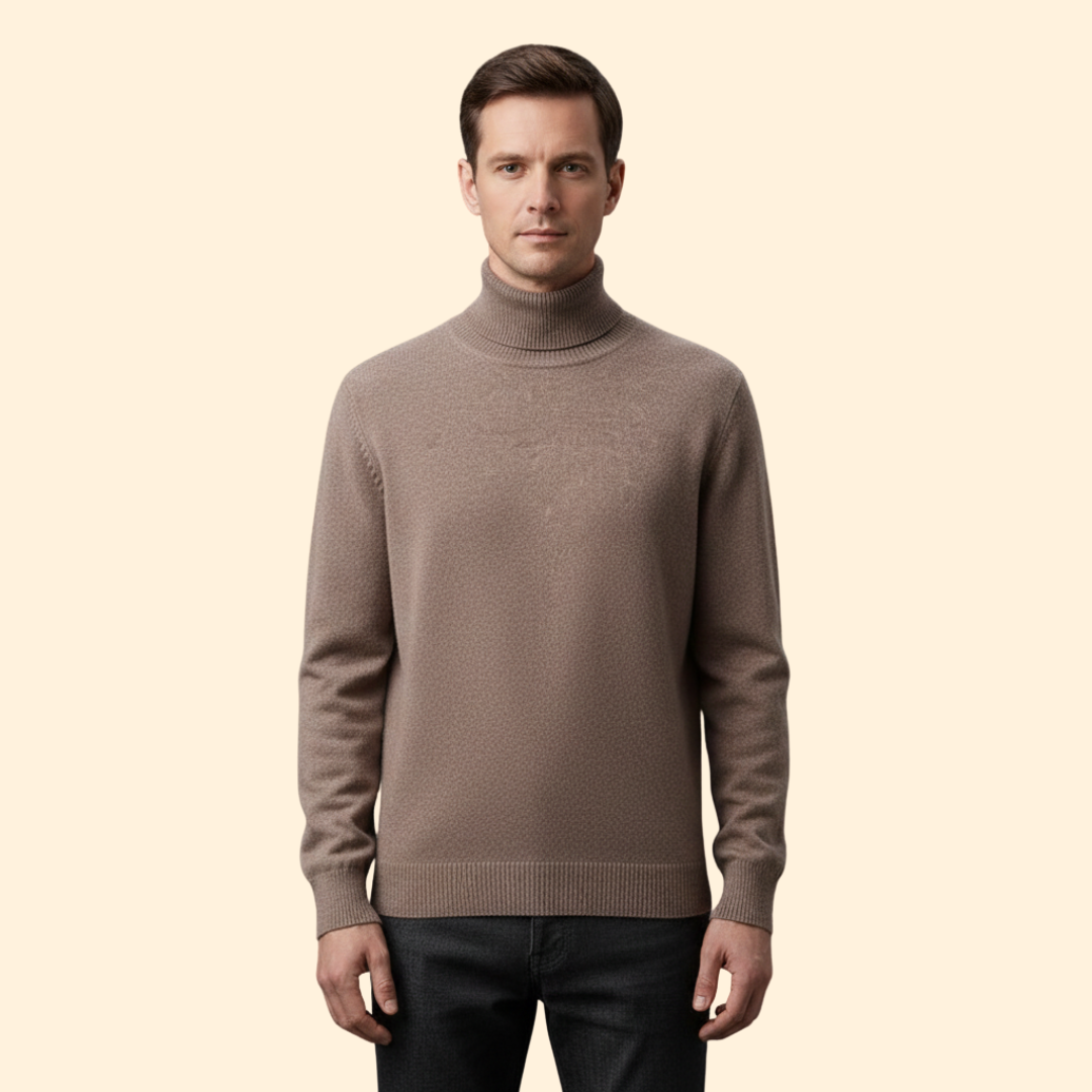 Men’s Knit Turtleneck Jumper
