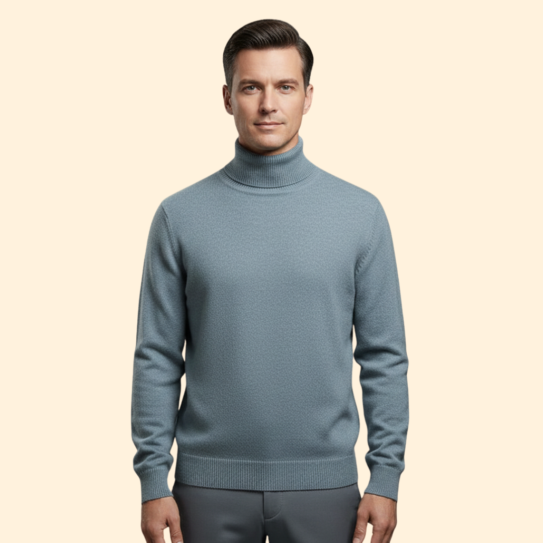 Men’s Knit Turtleneck Jumper