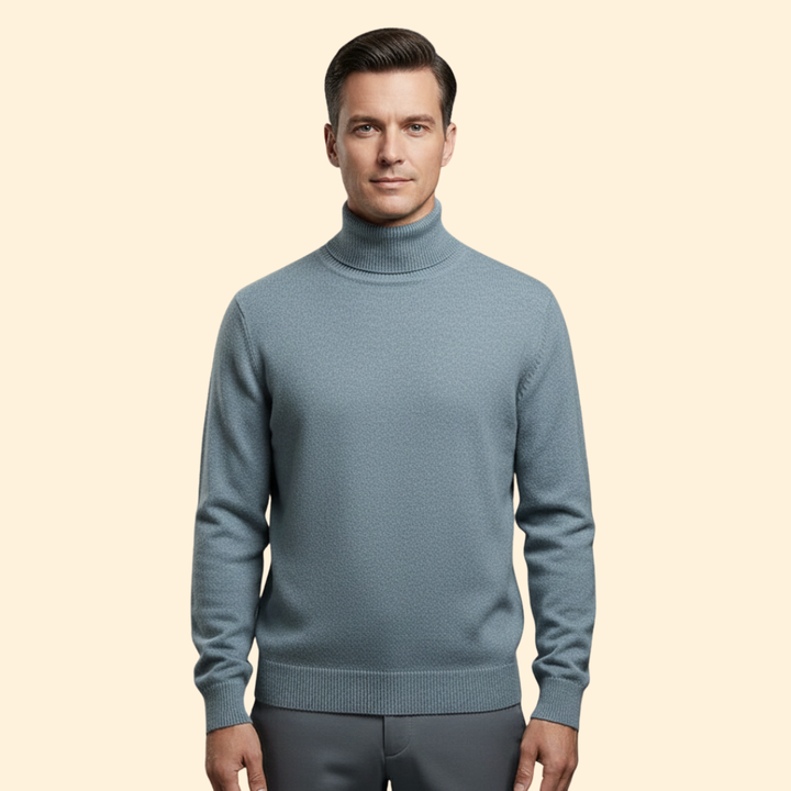 Men’s Knit Turtleneck Jumper