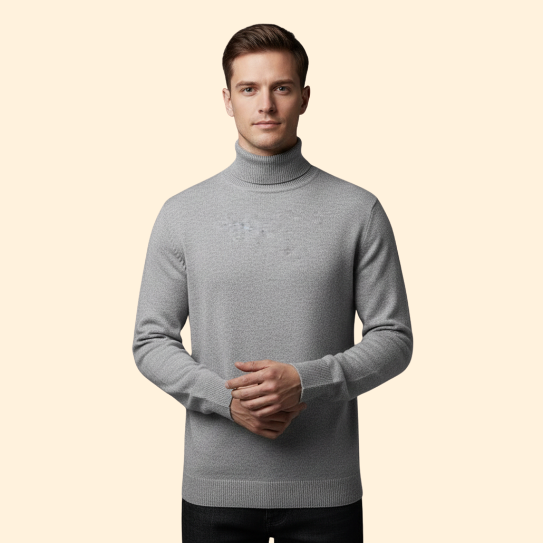Men’s Knit Turtleneck Jumper