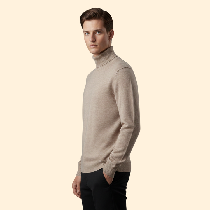 Men’s Knit Turtleneck Jumper