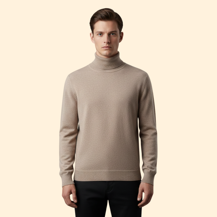 Men’s Knit Turtleneck Jumper